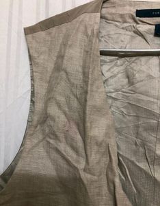 Perry Ellis Khaki Waistcoat