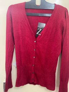 Maroonish Red Woolen Sweater