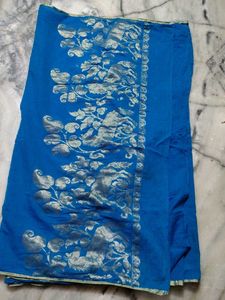 Blue  Cotton Saree
