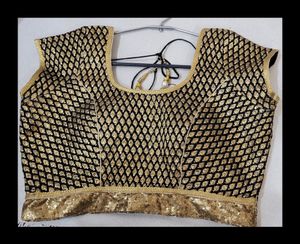 golden handwork blouse