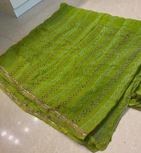 Green Embellished Saree - reselling