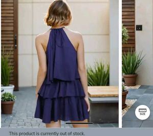 New with tag- Navy Tiered Mini Dress