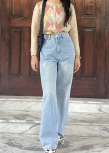 Korean Pinterest Plaid Sweater
