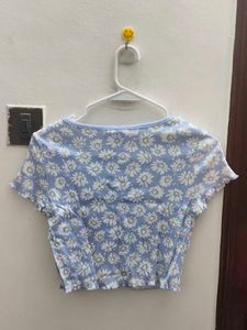 Floral Print Crop Top