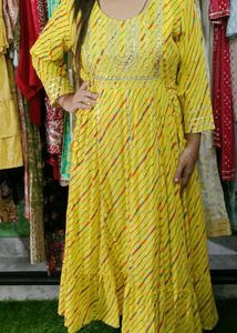 Yellow Striped Maxi Dress