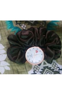 Girl Beautiful Scrunchies Belt Watches