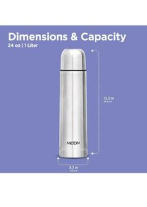 Milton Flip Lid Thermosteel Water Bottle 1000ml