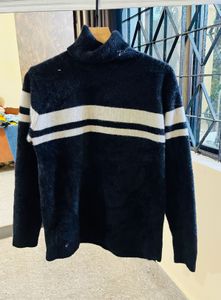 Striped Turtleneck Sweater