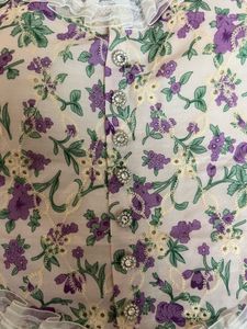 Floral Lace Trim Cami Top