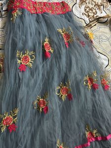 Floral Embroidered Lehenga Skirt