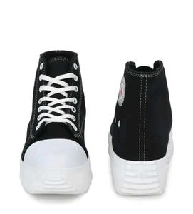 Black & White High Top Platform Unisex Sneakers