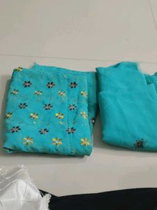 Unstitched Dress With Shalwar