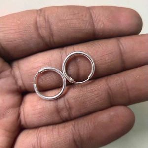 925 Silver Big Size Earings, बाली. 1 Pair