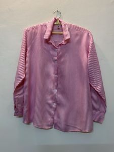 pink striped shirt for ladies