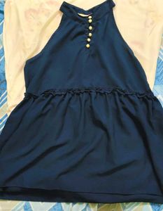 Navy Blue Halter Top