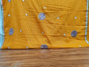 Orange Bandhani Saree