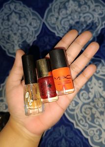 3 Pc Nail Paint+ Freebie❤😍