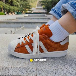 Adidas Superstar: Brown Suede Sneakers