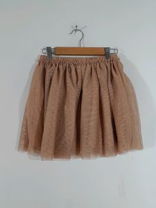 Nude Color Partywear Mini Skirt For Girl&#39;s