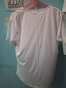 White Button-Down Tee