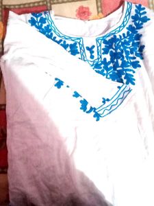 Embroidered White Top