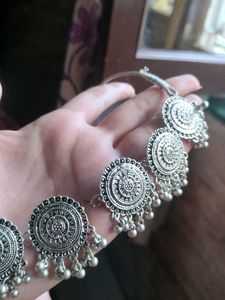 Silver Tone Boho Statement Choker