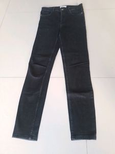Charcoal Black Straight Jeans