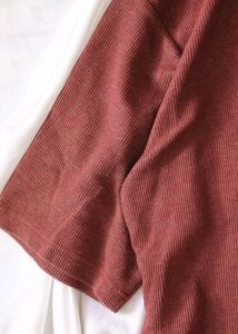 Red Washed Cotton Tee