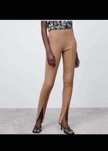 Zara Leather Flared Or Skinny Pants For Women