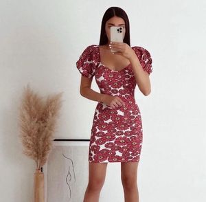 Zara Puff Ballloon Sleeves Floral Print Stretchy S