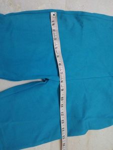 Blue Flare Leg Pants