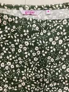 Ginger Floral Print Crop Top