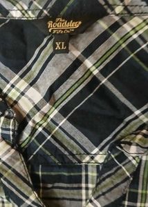 Roadster Black &amp; White Checked Casual Shirt