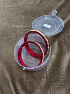 Red &amp; Gold Bangles