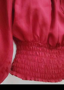 Beautiful ❤️maroon Smocked Top