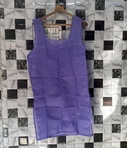 Mirror Work Chickenkari Kurti Set