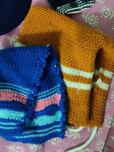 Woolen Head Caps And Mittens