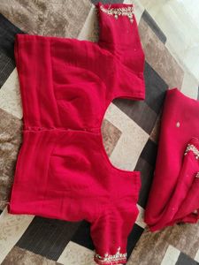 Elegant Red Saree