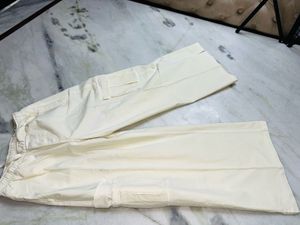Cream Cargo Pants