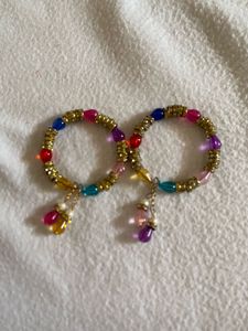2 Colorful Beaded Bracelet