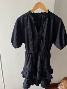 Cute Black Ruffled Dress
