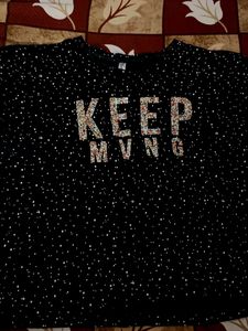 Black &amp; White Polka Dot Top