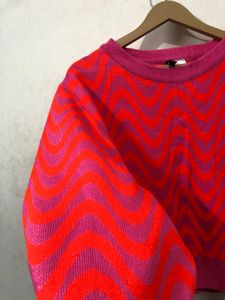 Patterned Knit Sweater