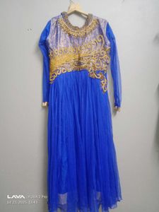 Elegant Blue Ethnic Gown