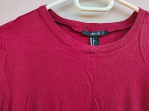 Forever 21 Maroon/Burgundy T-shirt