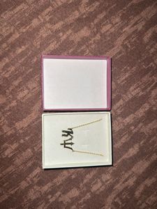 Gold &#39;K🔱&#39; Trident Necklace