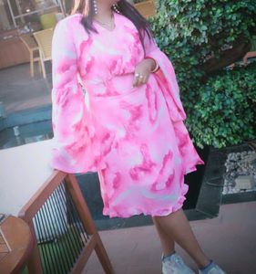 Pink Dress.. Totally Once Wear... For Sale
