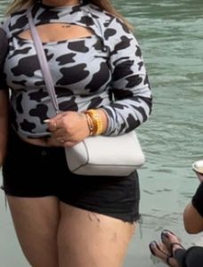 Cow Print Long Sleeve Top