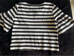 Black And White Stripe Top