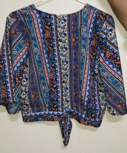 Casual Printed Women Multicolor Top
